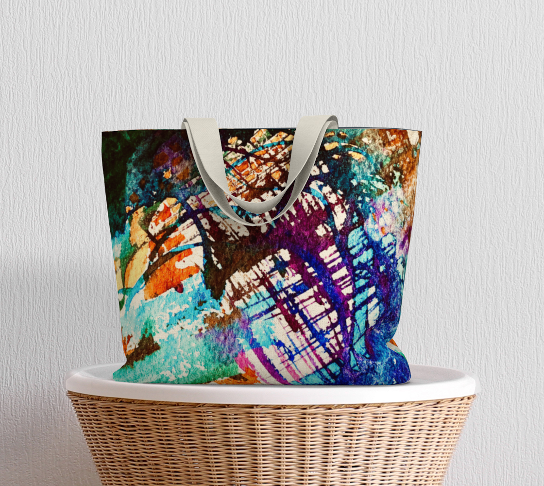 Large Tote Bag "Squares"