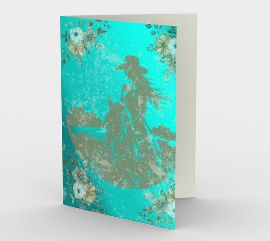 Art Card "Teal Lady"