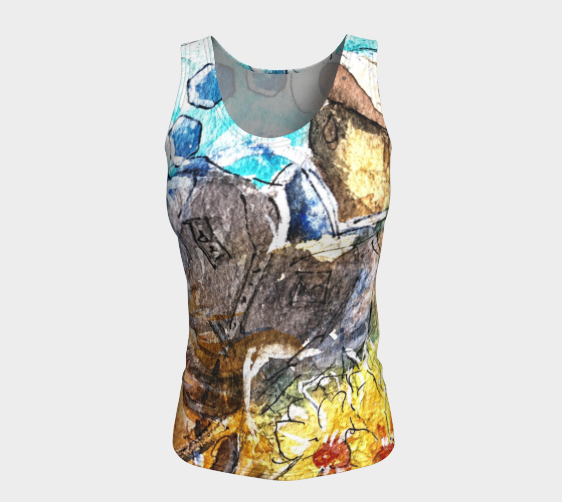 Fitted Tank top-cowboy