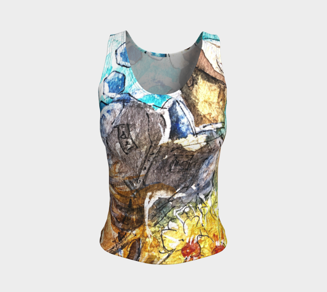 Fitted Tank top-cowboy