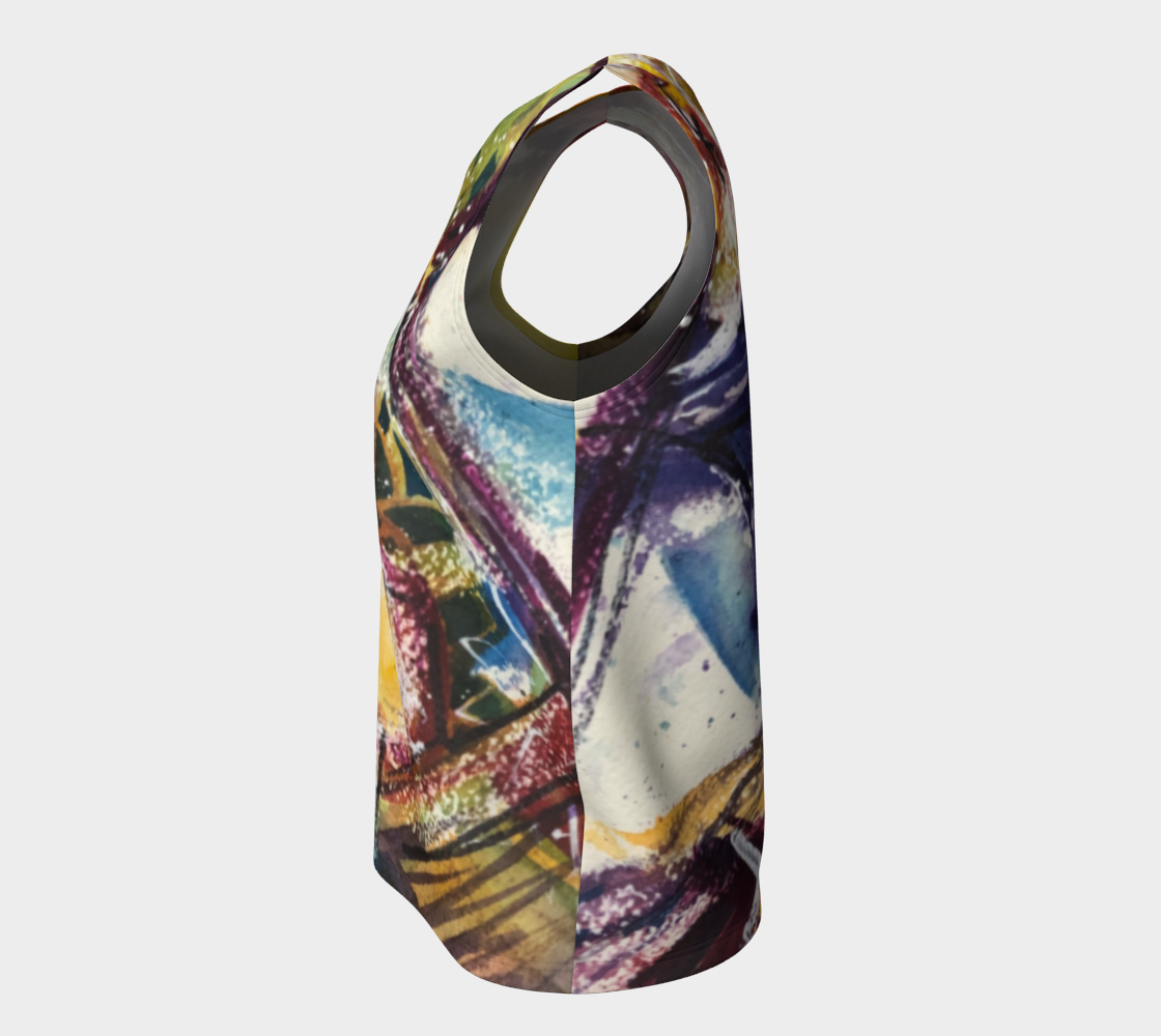 Tank Top loose fitting "Abstract love"