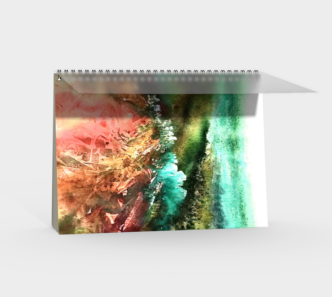 Spiral Notebook abstract landscape