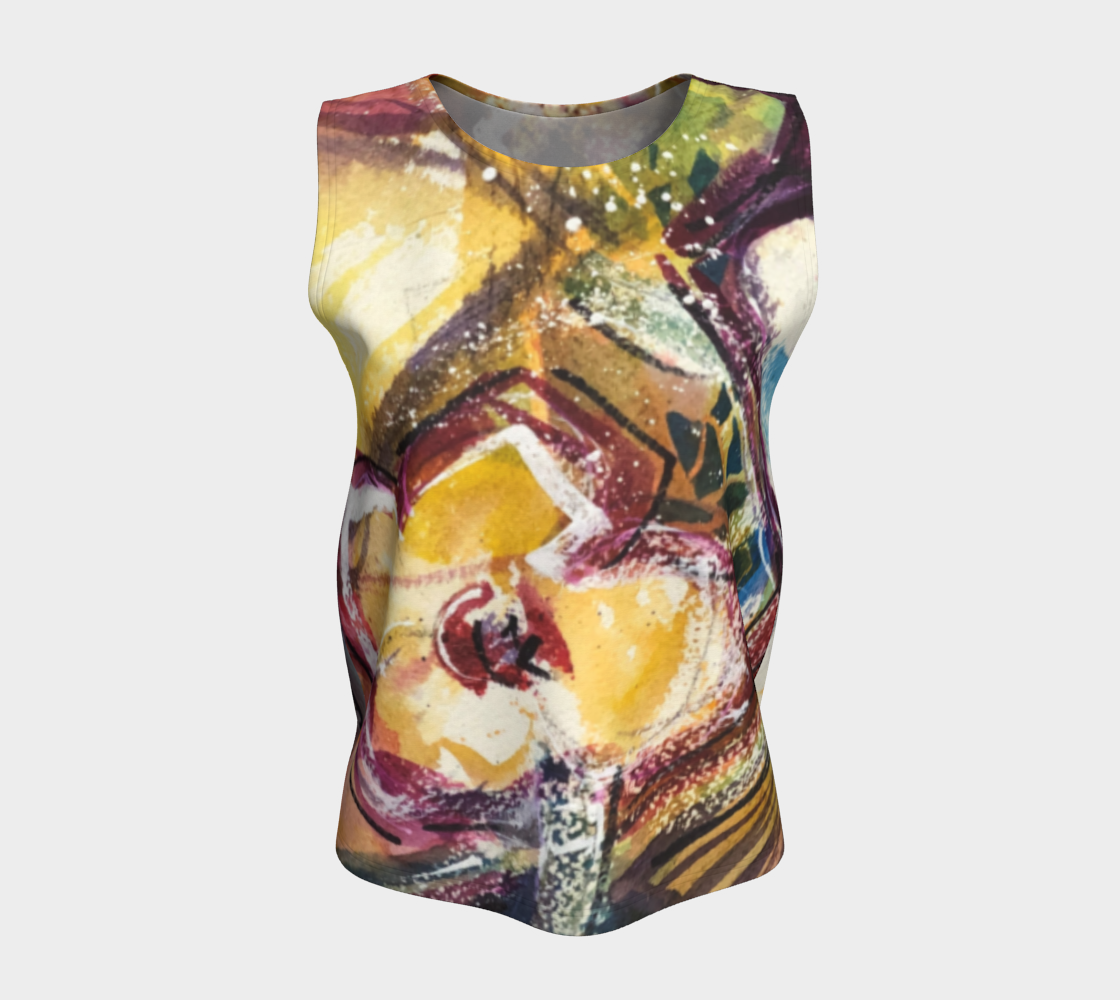 Tank Top loose fitting "Abstract love"