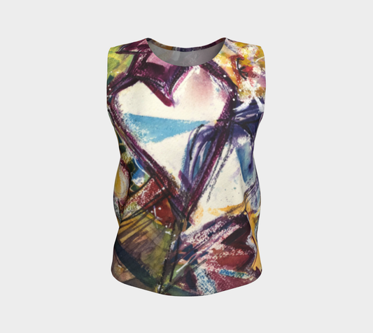 Tank Top loose fitting "Abstract love"